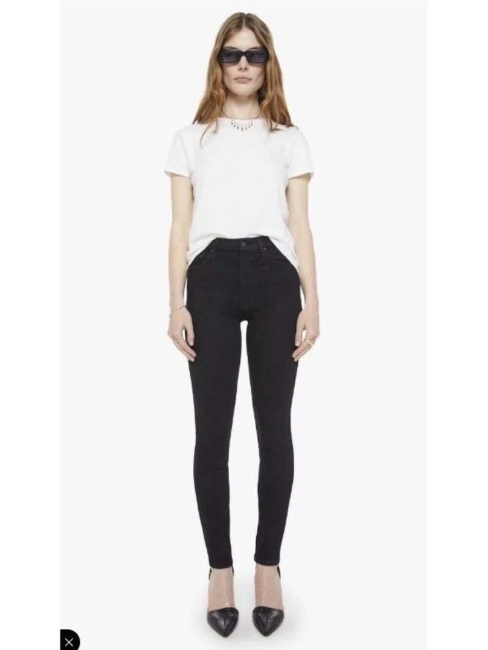 Mother The Looker Not Guilty Black Jeans Womens 25